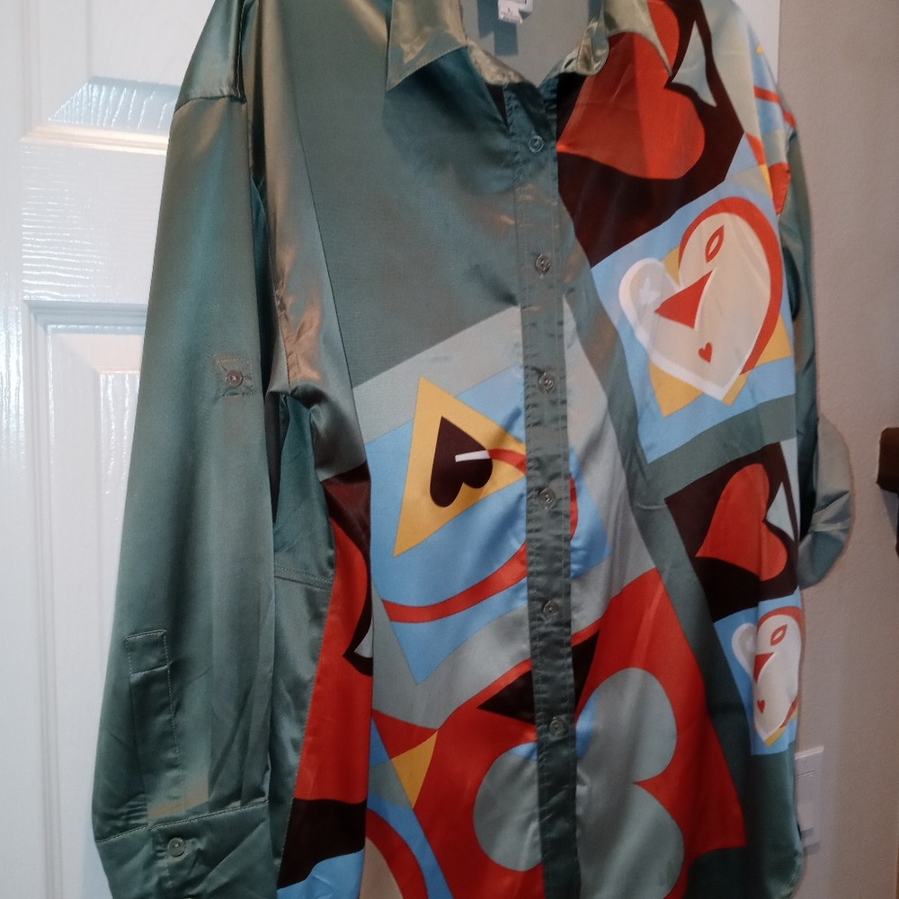 Very Vollbrach L Multicolored Silky Blouse